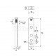 HANGING BRACKET 70x14 ADJUSTABLE HANGING SUPPORTS